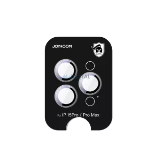 Joyroom JR-MFY0245 kamera lencse védő fólia ezüst színű szegéllyel iPhone 15 Pro/15 Pro Max