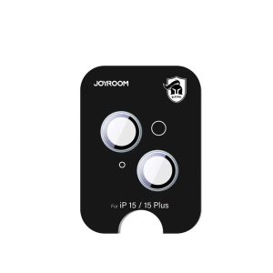 Joyroom JR-MFY0250 kamera lencse védő fólia kék szegéllyel iPhone 15/15 Plus