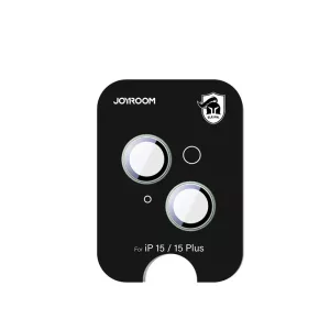 Joyroom JR-MFY0252 kamera lencse védő fólia zöld szegéllyel iPhone 15/15 Plus