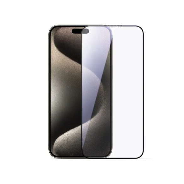 Joyroom JR-MLG0278 2.5D porálló edzett üveg fekete szegéllyel iPhone 15 Plus/16 Plus