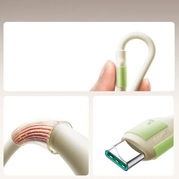 Joyroom S-A53 USB-A - Type-C kábel 3A 1.2m - bézs