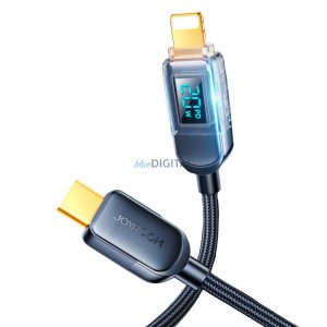 Joyroom USB C - Lightning 20W kábel töltési teljesítmény kijelzővel 1,2 m fekete (S-CL020A4)