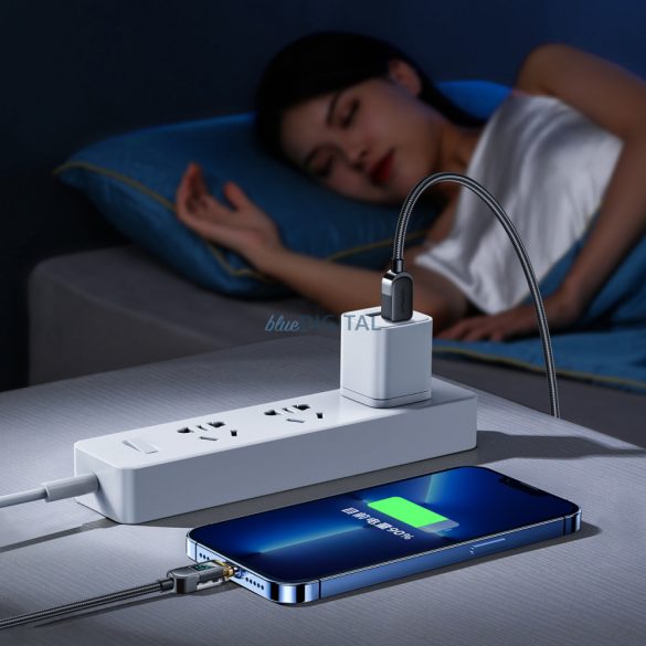 Joyroom USB C - Lightning 20W kábel töltési teljesítmény kijelzővel 1,2 m fekete (S-CL020A4)