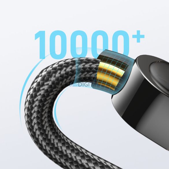 Joyroom USB C - USB C 100W kábel gyorstöltéshez és adatátvitelhez 1,2 m fekete (S-CC100A4)