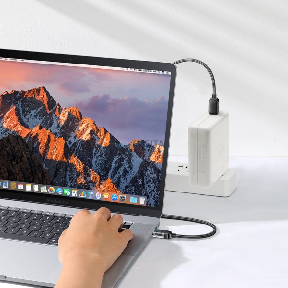 Joyroom USB C - USB C 100W kábel gyorstöltéshez és adatátvitelhez 1,2 m fekete (S-CC100A4)