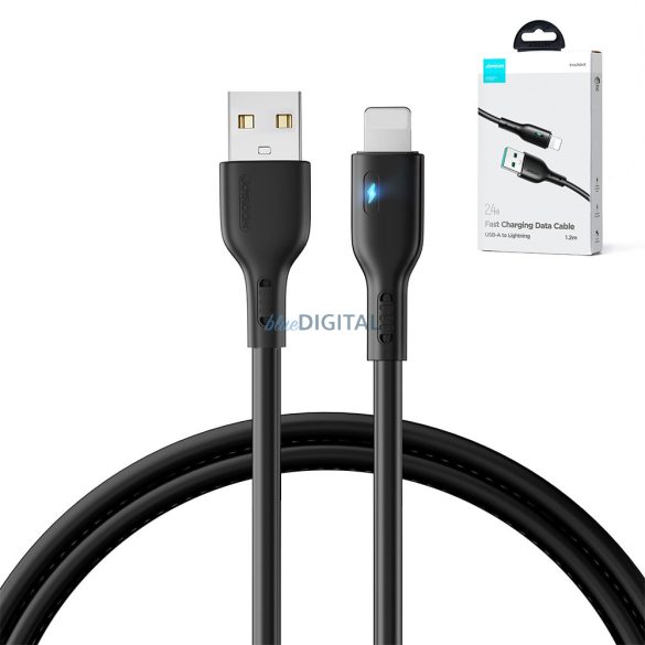 USB kábel - Lightning 2.4A 1.2m Joyroom S-UL012A13 - fekete
