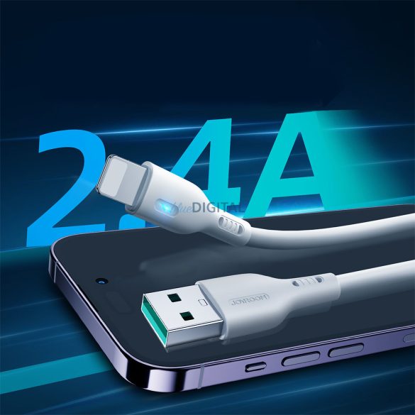 USB kábel - Lightning 2.4A 1.2m Joyroom S-UL012A13 - fehér