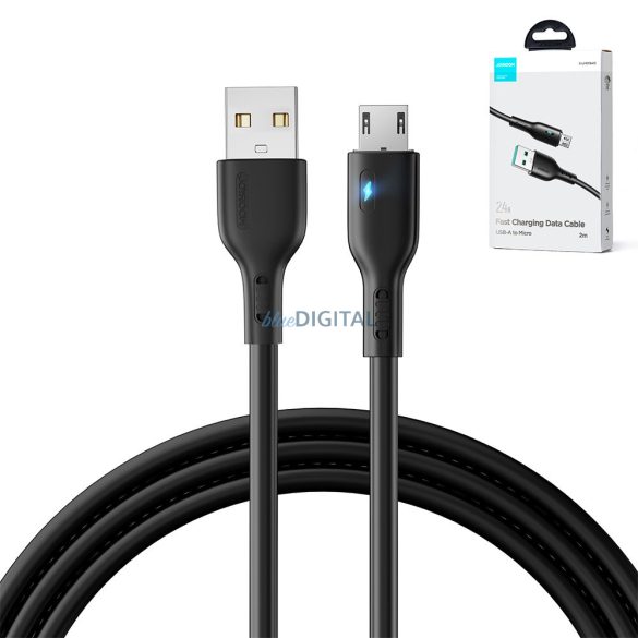 USB kábel - micro USB 2.4A 2m Joyroom S-UM018A13 - fekete