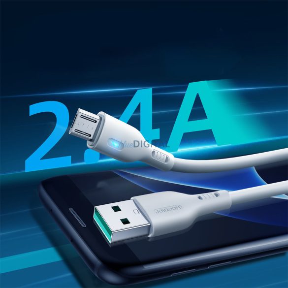 USB kábel - micro USB 2.4A 1.2m Joyroom S-UM018A13 - fehér