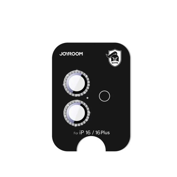 Joyroom JR-MSJ0271 kamera lencse védő fólia fekete szegéllyel iPhone 16/16 Plus