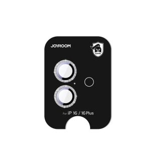 Joyroom JR-MSJ0272 kamera lencse védő fólia ezüst színű szegéllyel iPhone 16/16 Plus