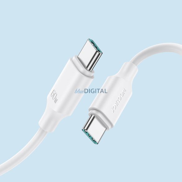 Joyroom kábel USB-C - USB-C 480Mb/s 60W 1m fehér (S-CC060A9)