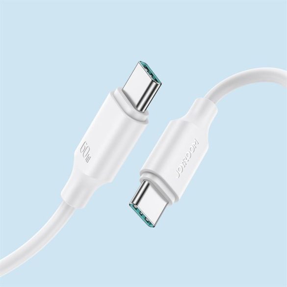 Joyroom kábel USB-C - USB-C 480Mb/s 60W 1m fehér (S-CC060A9)