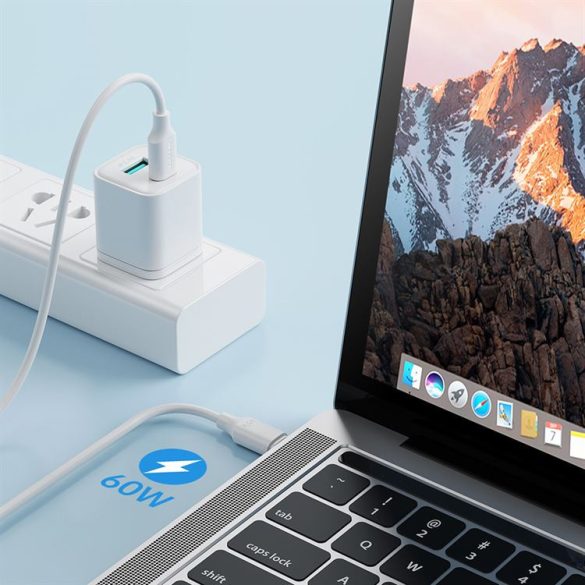 Joyroom kábel USB-C - USB-C 480Mb/s 60W 1m fehér (S-CC060A9)