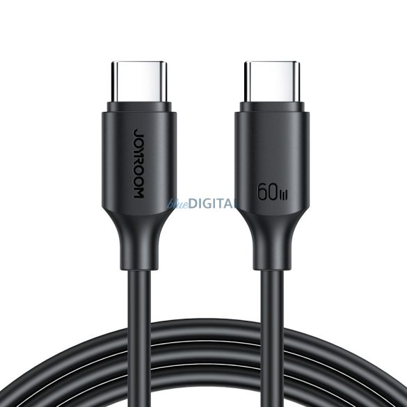 Joyroom kábel USB-C - USB-C 480Mb/s 60W 1m fekete (S-CC060A9)