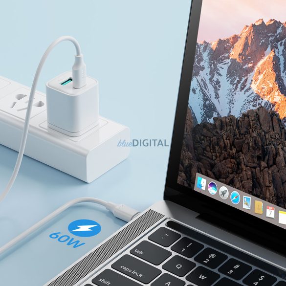 Joyroom kábel USB-C - USB-C 480Mb/s 60W 1m fekete (S-CC060A9)