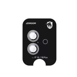   Joyroom JR-MSF0299 kamera lencse védő fólia ezüst színű szegéllyel iPhone 16/16 Plus