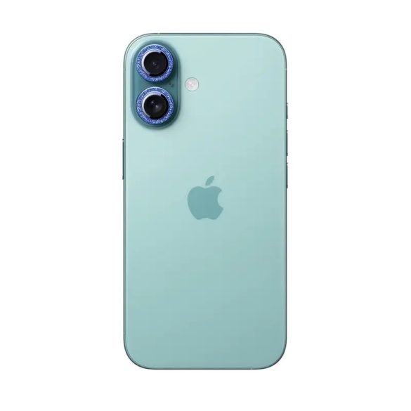 Joyroom JR-MSF0300 kamera lencse védő fólia kék szegéllyel iPhone 16/16 Plus