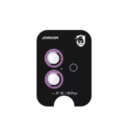   Joyroom JR-MSF0302 kamera lencse védő fólia rózsaszín szegéllyel iPhone 16/16 Plus