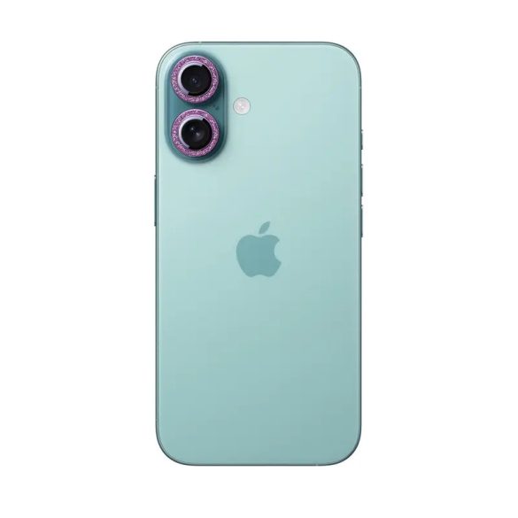 Joyroom JR-MSF0302 kamera lencse védő fólia rózsaszín szegéllyel iPhone 16/16 Plus