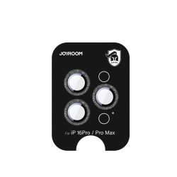   Joyroom JR-MSF0303 kamera lencse védő fólia fekete szegéllyel iPhone 16 Pro/16 Pro Max