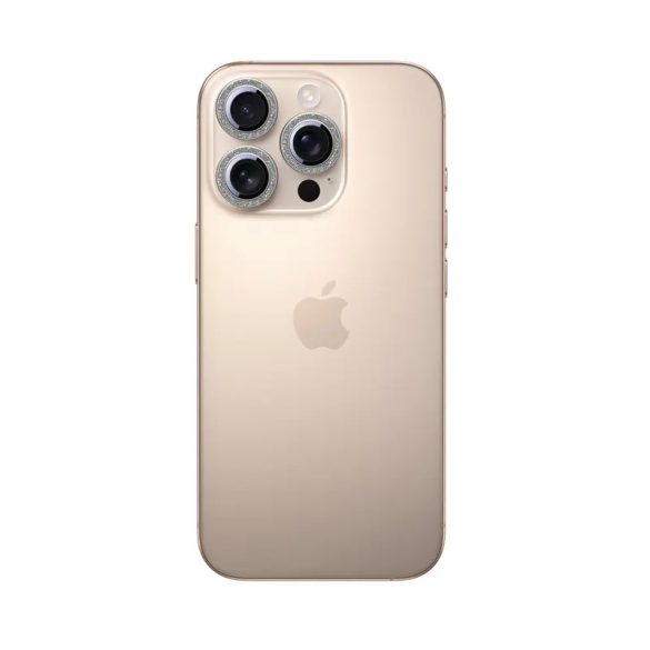 Joyroom JR-MSF0304 kamera lencse védő fólia ezüst színű szegéllyel iPhone 16 Pro/16 Pro Max