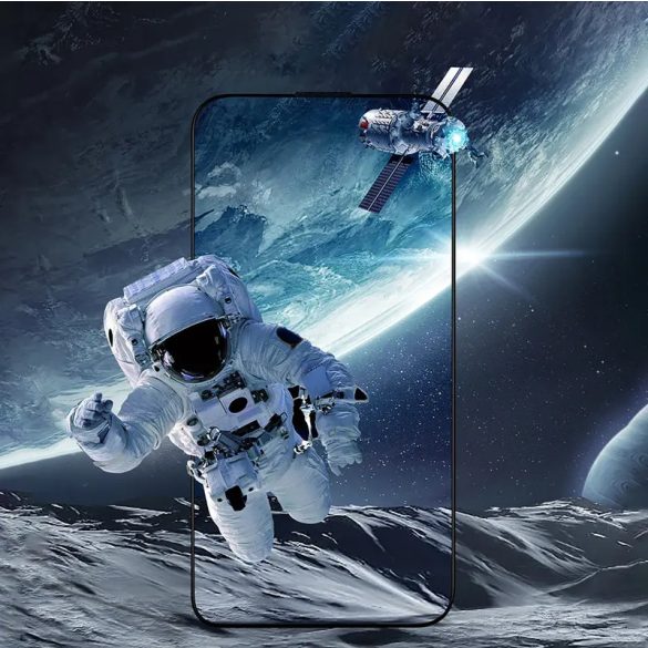 Joyroom JR-MKN0314 Corning Eyecare kékfényszűrős edzett üveg fekete szegéllyel iPhone 16 Pro Max