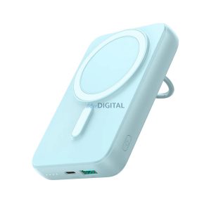 Vezeték nélküli powerbank 10000mAh Joyroom JR-W050 20W MagSafe gyűrű és állvány - kék