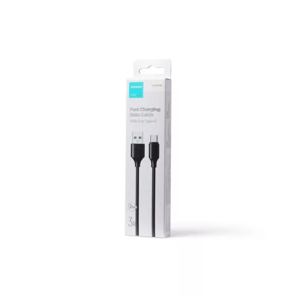Joyroom töltő / adatkábel USB - USB Type C 3A 2m fekete (S-UC027A9)