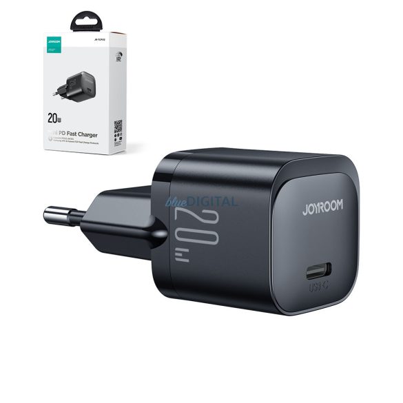 Mini töltő USB C 20W PD Joyroom JR-TCF02 | fekete