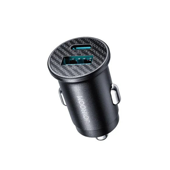 Joyroom JR-CCN16 autós töltő 1xUSB-A és 1xUSB-C csatlakozással 15W - fekete