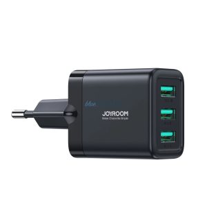 Joyroom JR-TCN02 3xUSB-A 12W 3.4A hálózati töltő - fekete