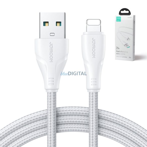 Joyroom USB kábel - Lightning 2.4A Surpass Series 3 m fehér (S-UL012A11)