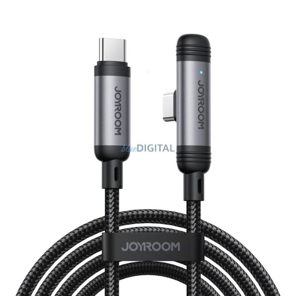 Joyroom S-A56 EnjoyX sorozat 90° USB-C - USB-C kábel 60W 1,2m - fekete