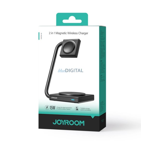 Joyroom JR-WQN05 15W MagSafe / Qi 2in1 induktív töltő összecsukható - fekete