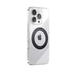   Joyroom JR-16JL6 iPhone 16 Pro Max Ultra-vékony MagSafe kompatibilis tok 360°-os gyűrűs állvánnyal - Fekete