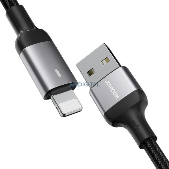 Joyroom USB kábel - Lightning 2.4A A10 Series 1.2 m fekete (S-UL012A10)