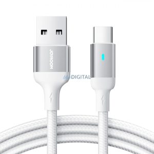 Joyroom USB kábel - USB C 3A gyorstöltéshez és adatátvitelhez A10 Series 2 m fehér (S-UC027A10)