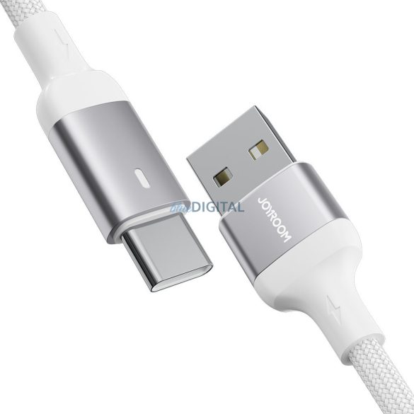 Joyroom USB kábel - USB C 3A gyorstöltéshez és adatátvitelhez A10 Series 2 m fehér (S-UC027A10)