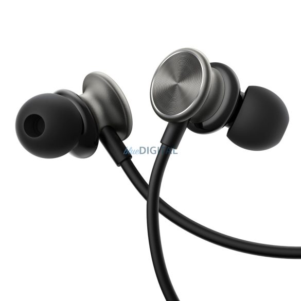 Joyroom Wired Series JR-EW03 vezetékes fülhallgató - sötétszürke színben
