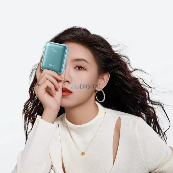 Joyroom JR-PBF27 22.5W 10000mAh Powerbank két beépített kábellel - Kék