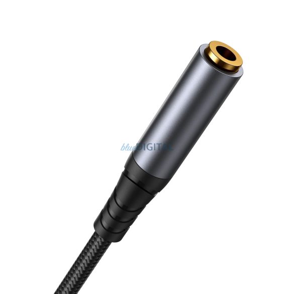 Joyroom sztereó audiokábel AUX 3,5 mm-es mini jack (apa) - mini jack (női) 1,2 m fekete (SY-A09)