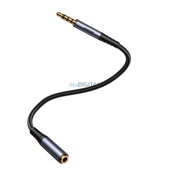 Joyroom sztereó audiokábel AUX 3,5 mm-es mini jack (apa) - mini jack (női) 1,2 m fekete (SY-A09)