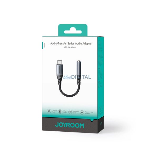 Joyroom SY-C01 USB-C DAC adapter 3,5 mm-es mini jack csatlakozóra - fekete