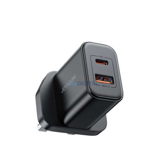 UK Joyrooom FlashSeries JR-TCF05 20W USB-A USB-C töltő - Fekete