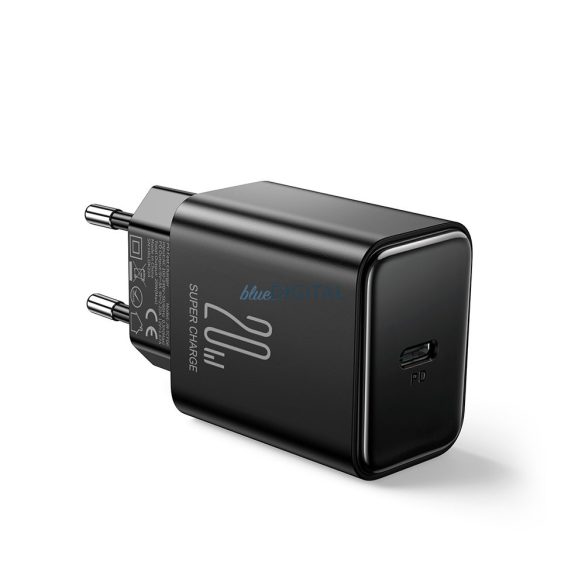 USB C töltő 20W PD Joyroom JR-TCF06 USB C kábellel - Lightning | fekete