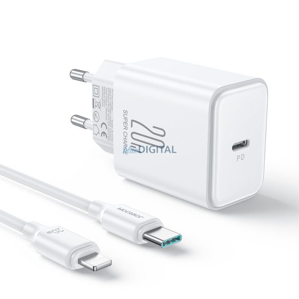 20W-os USB C PD töltő USB C kábellel - Lightning Joyroom JR-TCF06