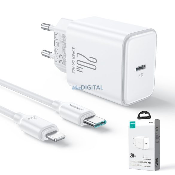 20W-os USB C PD töltő USB C kábellel - Lightning Joyroom JR-TCF06