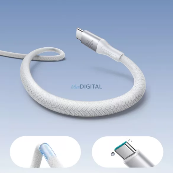 Joyroom S-A28 Flash sorozat 60W USB-C - USB-C kábel 1m - Fehér