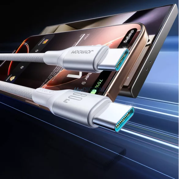 Joyroom S-A28 Flash sorozat 60W USB-C - USB-C kábel 2m - Fehér